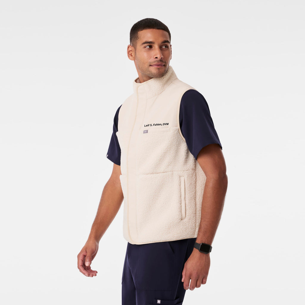 Bouclé Vest - Oat Milk