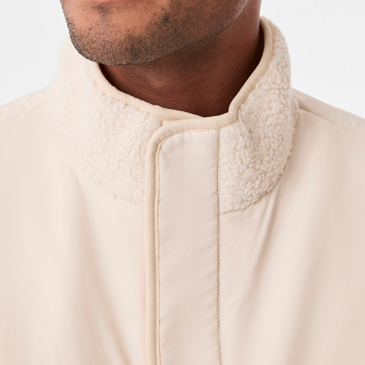 Bouclé Vest - Oat Milk