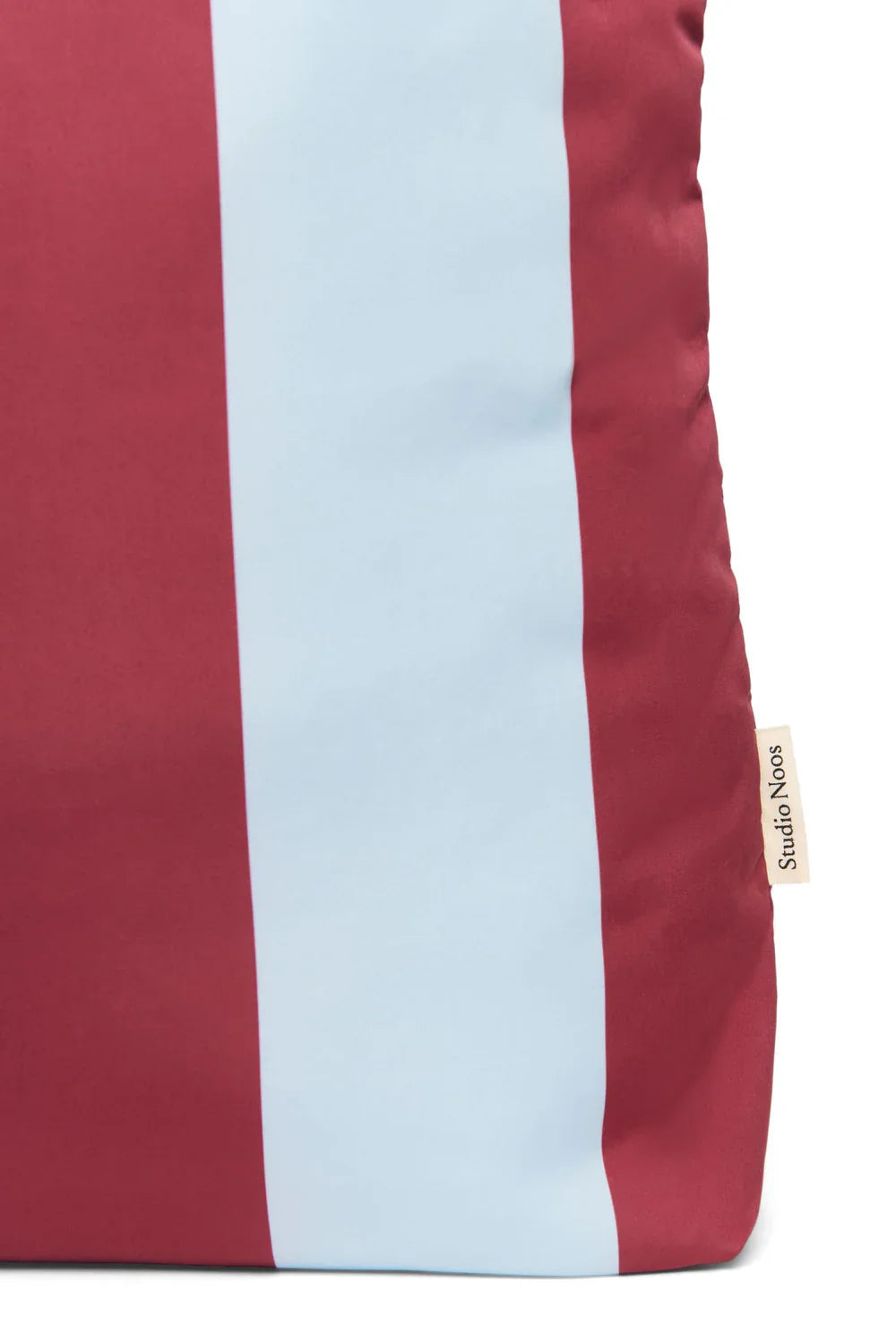 Bordeaux/Light Blue Bold Stripe Mom Bag