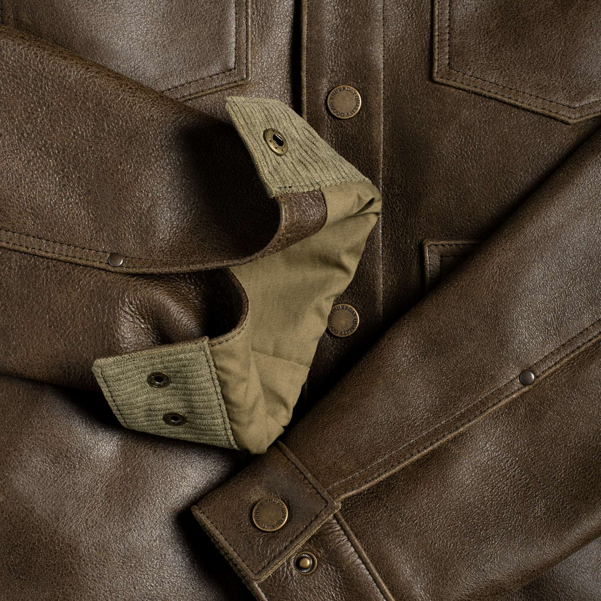 Roughout Cruiser Jacket | Dark Olive