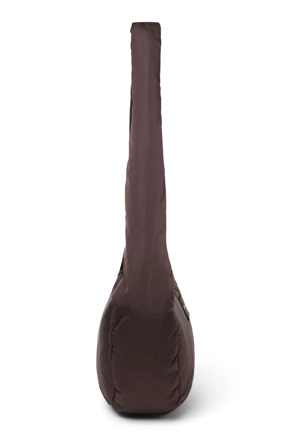 Brown Hearts Puffy Mini Cross Body Bag