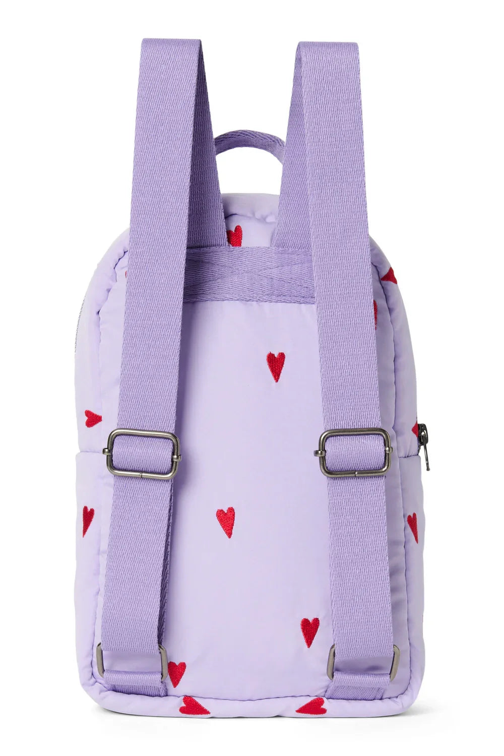 Lila Herzen Puffy Mini-Rucksack