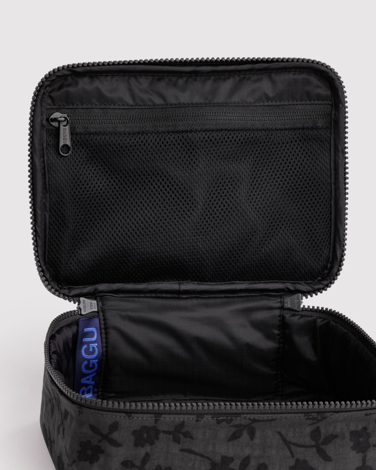 Small Cosmetic Case - Charcoal Ditsy Floral - image 3