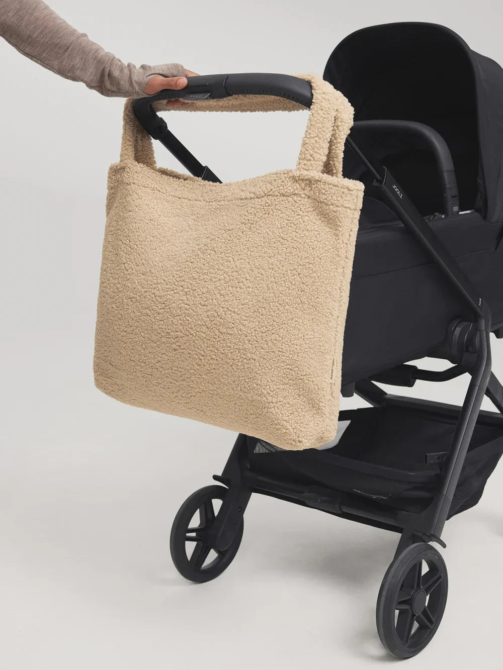 Ecru Herzen Teddy Wickeltasche