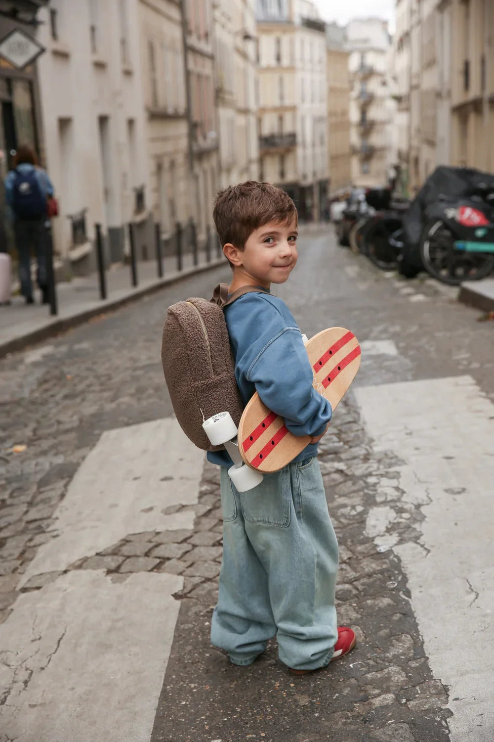 Ecru Mini-Rucksack "Teddy"