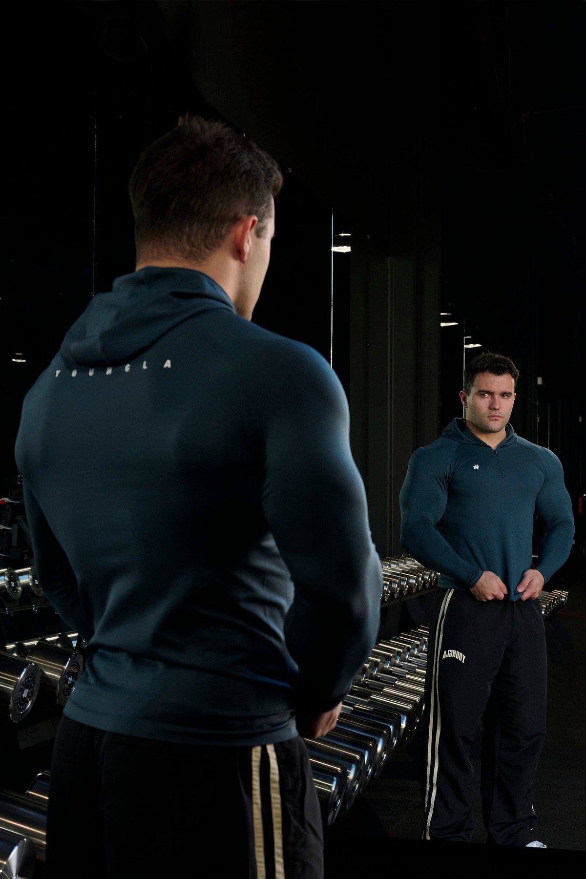 832 - Sweats à capuche de super-vilain à compression