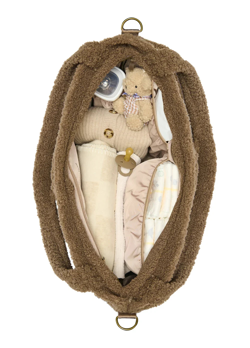 Wickeltasche Ecru Teddy