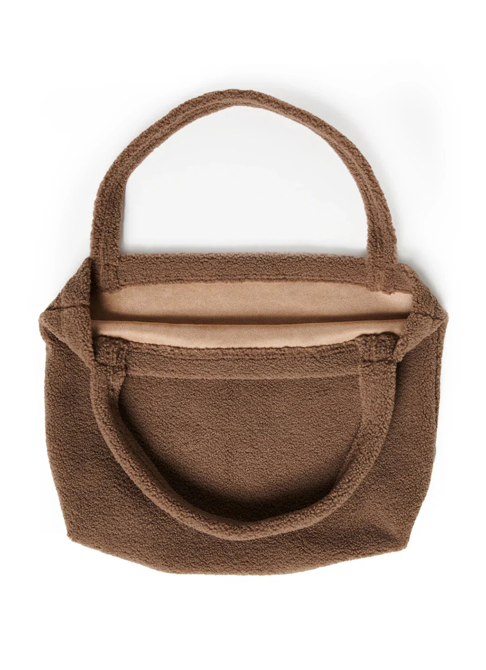 Ecru Teddy Mom-Tasche