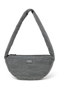 Graue Mini-Umhängetasche aus Denim