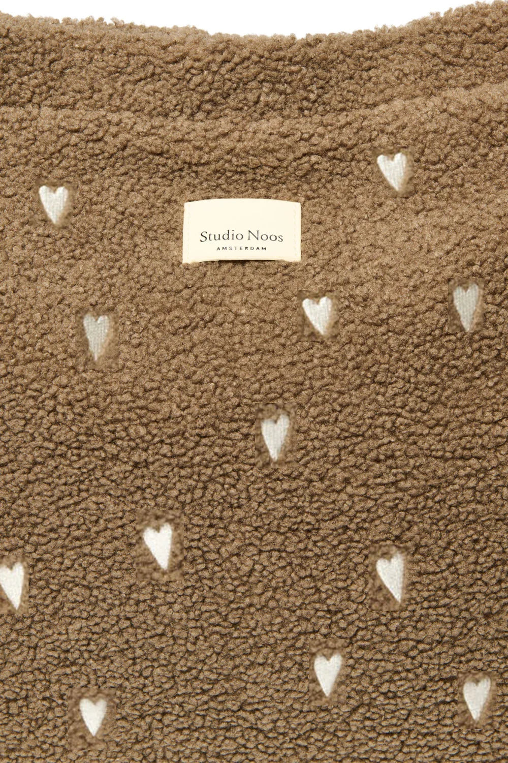 Ecru-Herzen Teddy Wickeltasche