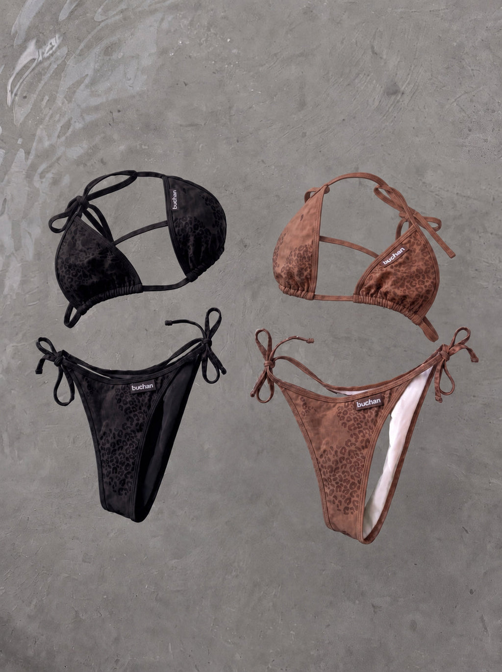 Bikini reactivo al agua (parte inferior) - Negro
