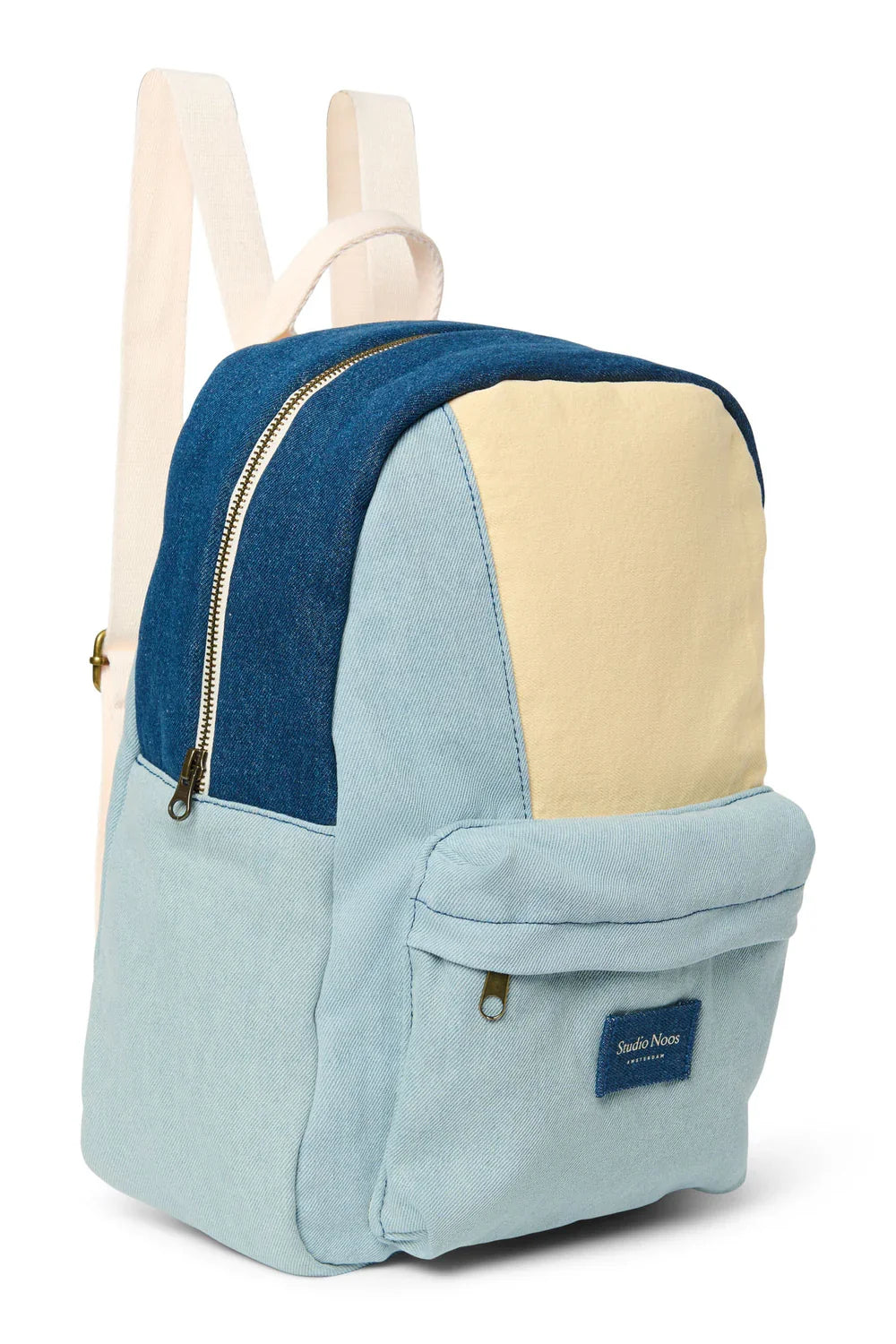 Denim Patchwork Midi-Rucksack
