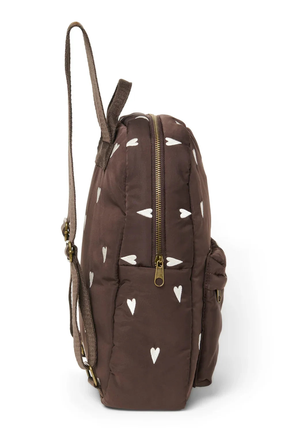 Brauner gepolsterter Midi-Rucksack