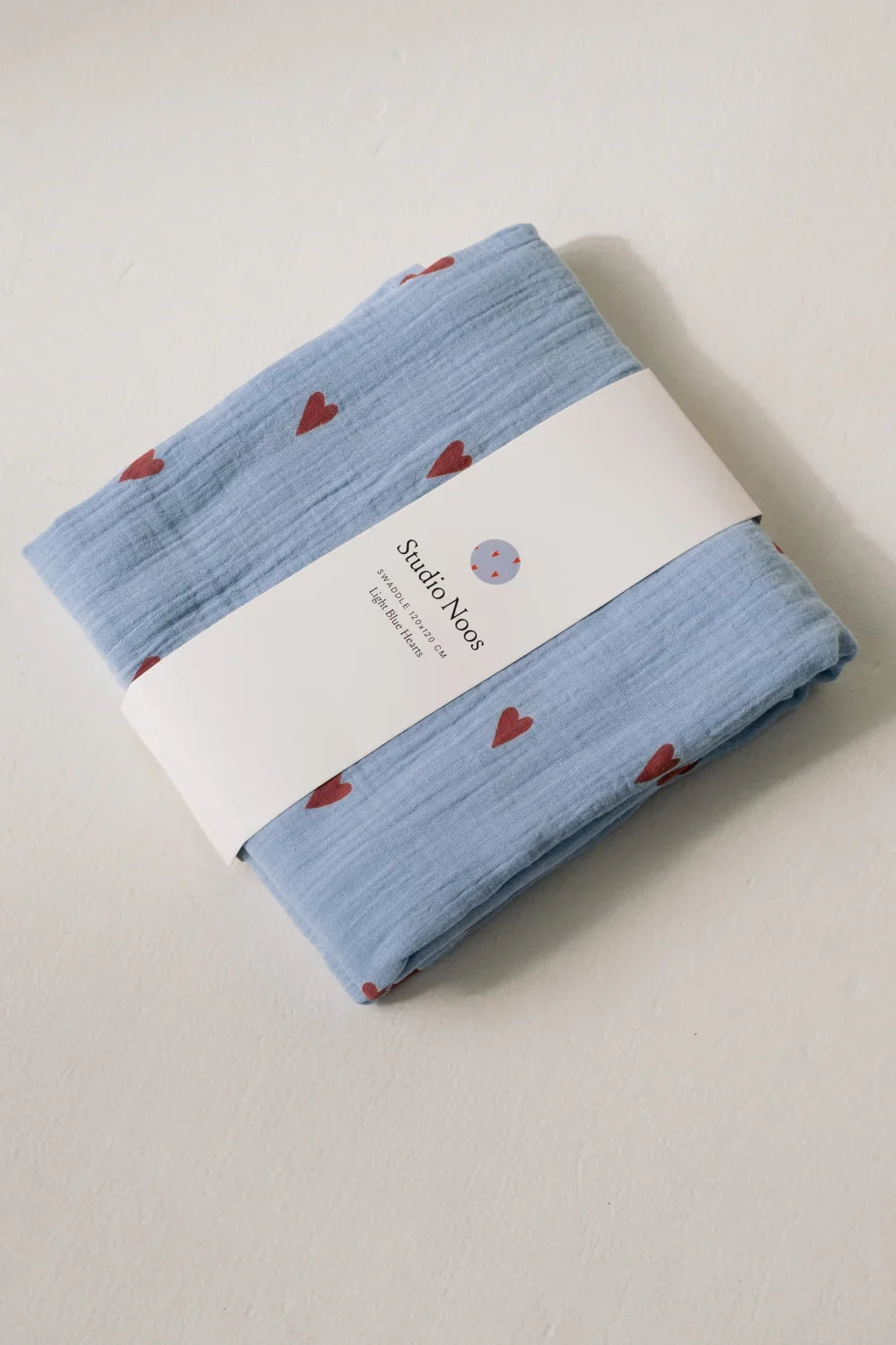 Blue Hearts Swaddle Gift Set