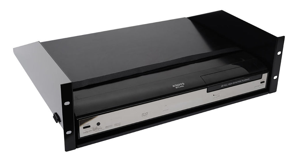 Sanus 3U Black Vented AV Shelf - CASH23-B1 - image 4