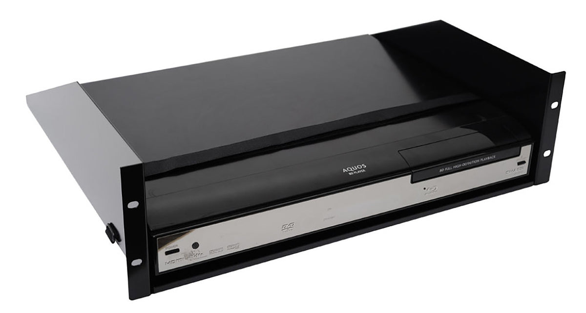 Sanus 3U Black Vented AV Shelf - CASH23-B1 - image 4