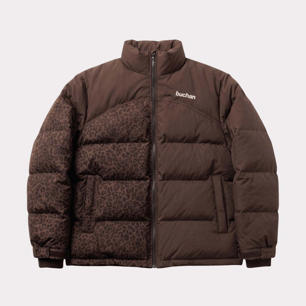 Water Reactive Cheetah Puffer - Brown