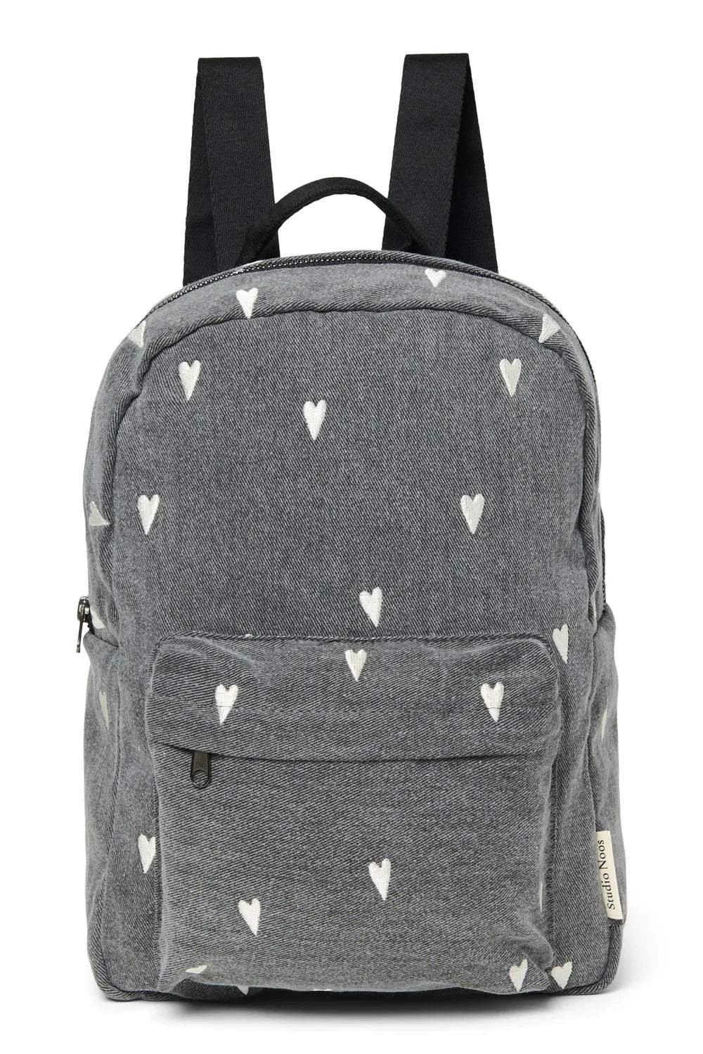 Grijze Hearts Denim Midi-rugzak