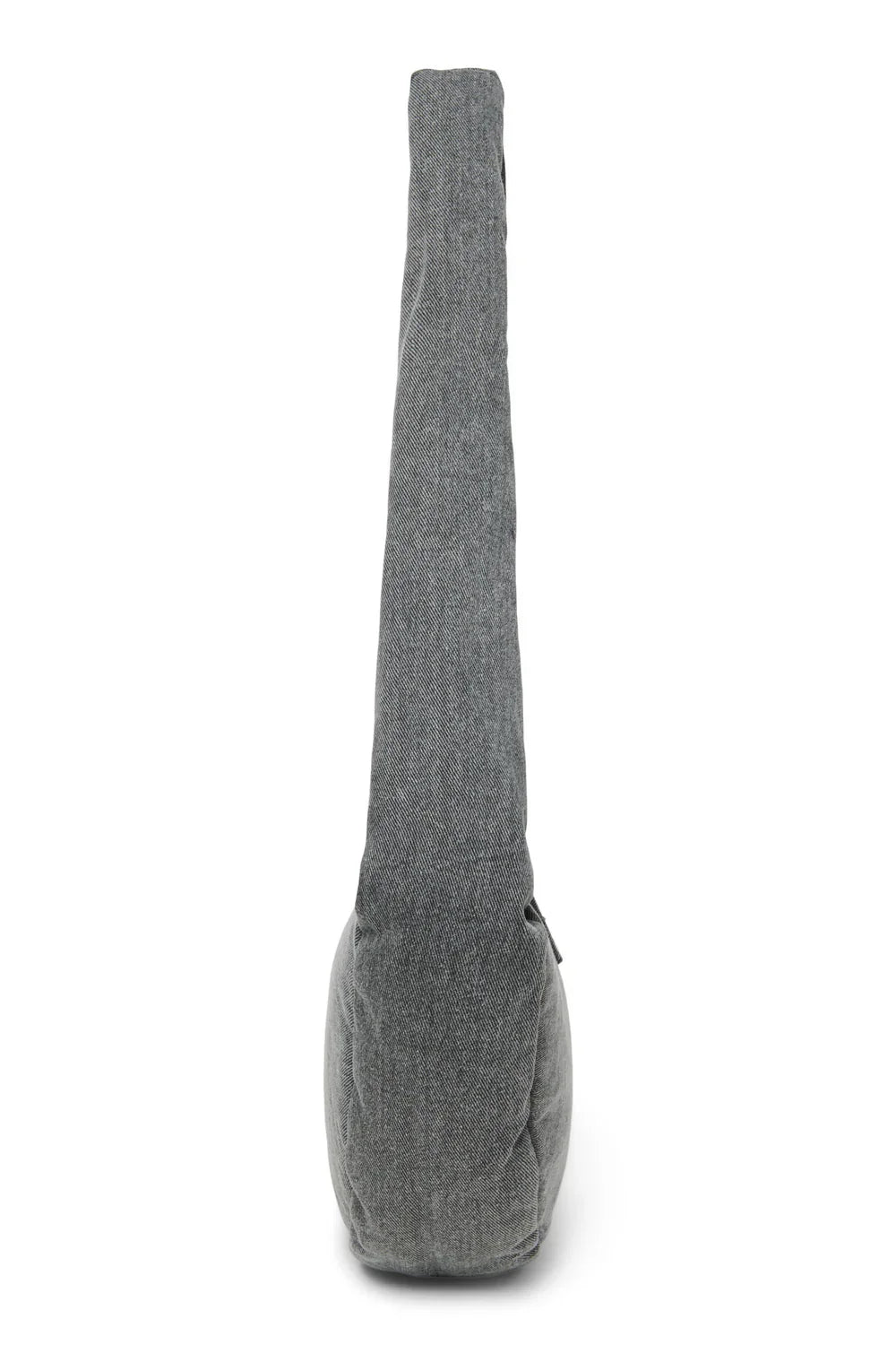 Graue Mini-Umhängetasche aus Denim