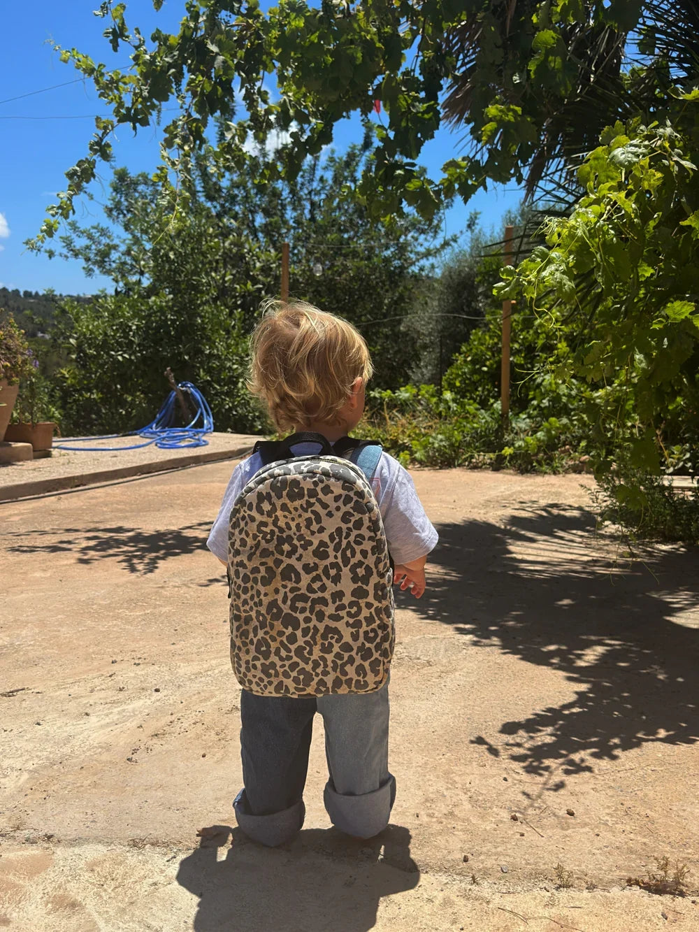 Hazel Leopard Soft Cotton Mini-Rucksack