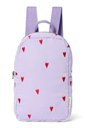 Lila Herzen Puffy Mini-Rucksack