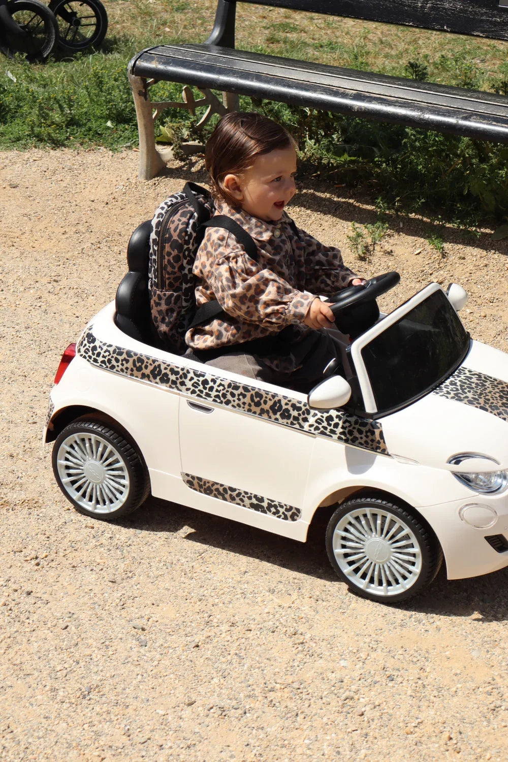 Leopard Mini-Rucksack aus weicher Baumwolle