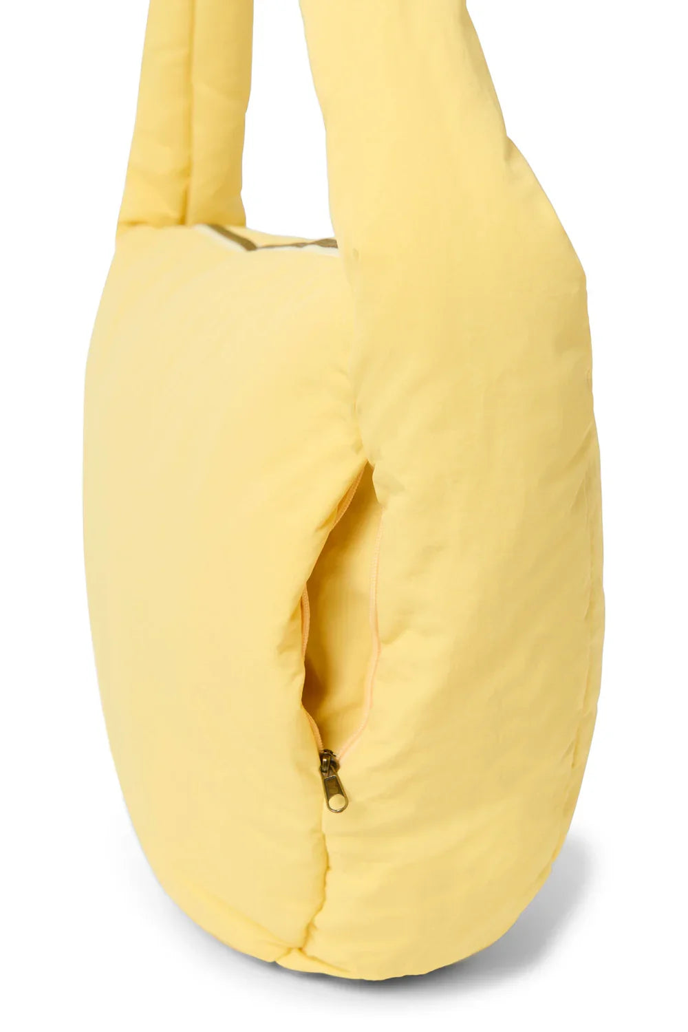 Paarse crossbodytas met textuur en pofeffect