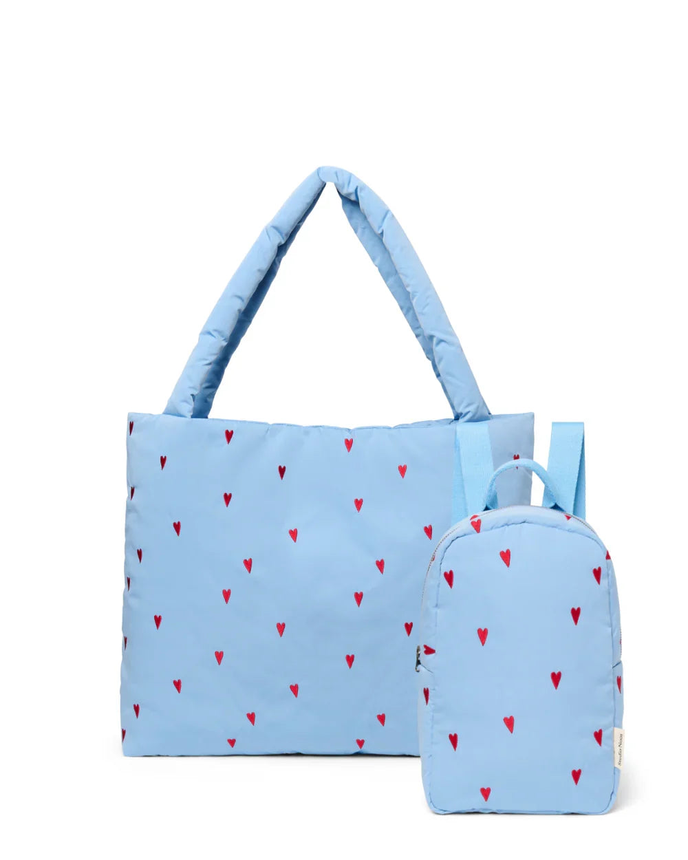 Lila Herzen Passendes Puffy Geschenkset