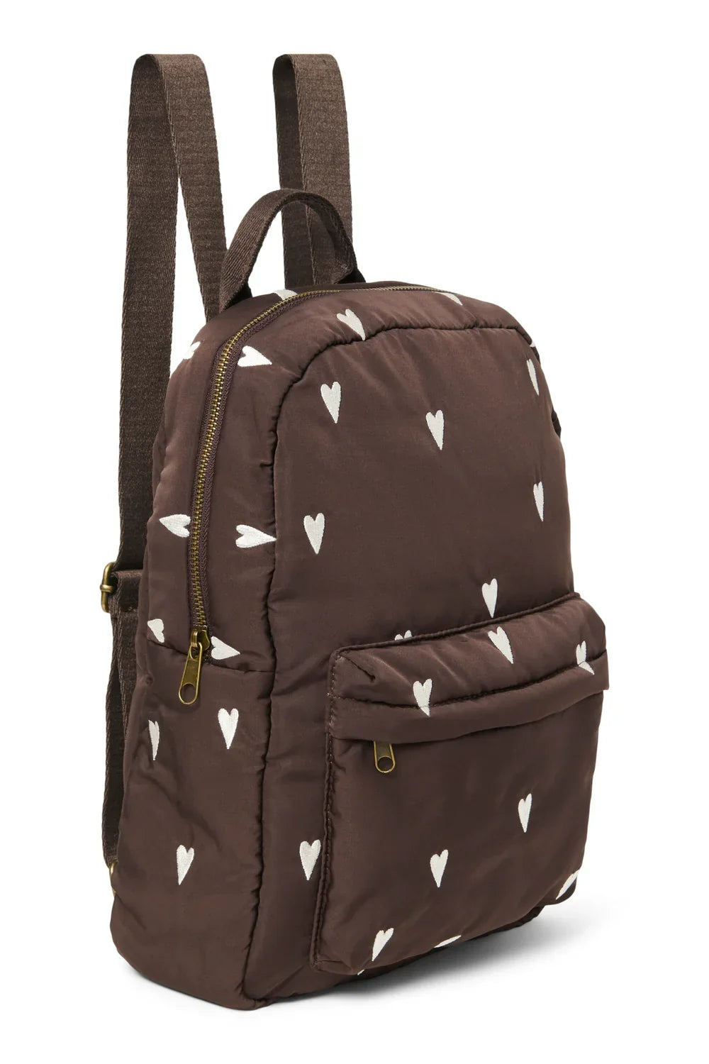 Brauner gepolsterter Midi-Rucksack