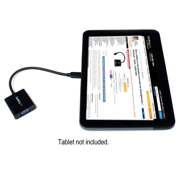 StarTech Micro MDMI To VGA Adapter Converter - MCHD2VGAE2 - image 4