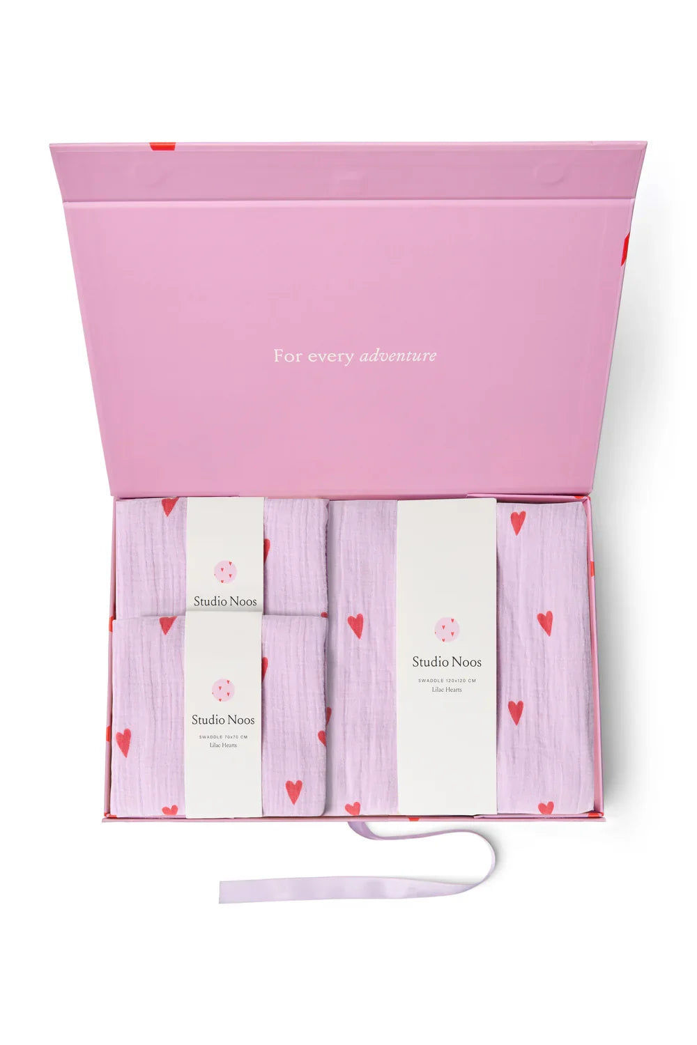 Blue Hearts Swaddle Gift Set