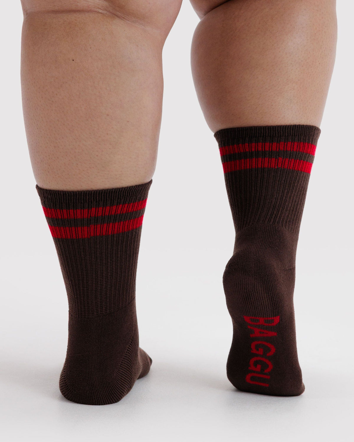 Ribbed Sock - Coffee Stripe - image 3