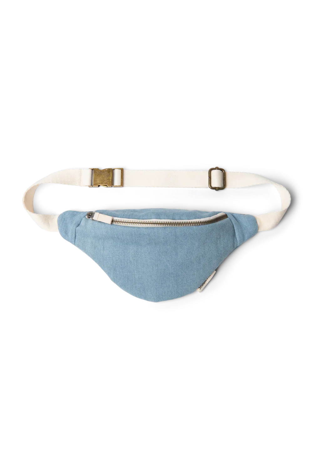 Grey Denim Mini Fanny Pack