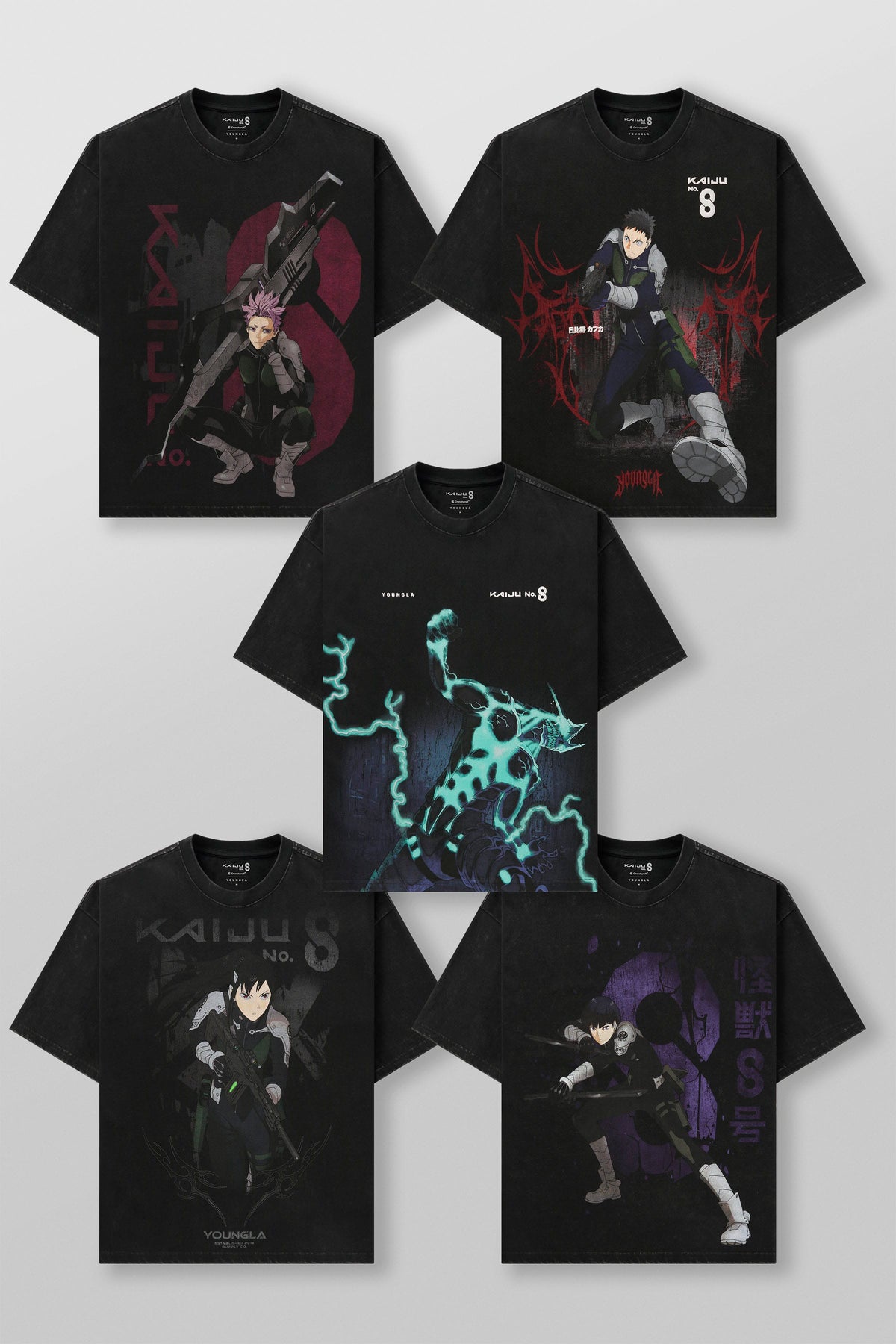 4177 - T-shirts graphiques Kaiju No. 8