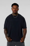4219 - Summer Peached Tees— buttery-soft, durable, and laid-back fit, perfect for everyday layering and repeated wear in Black Wash
