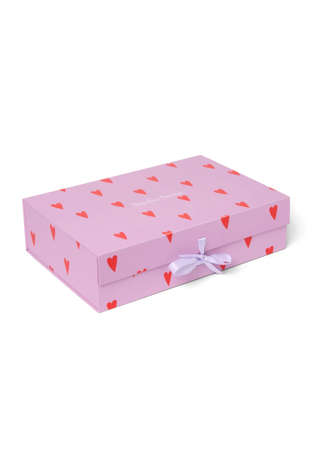 Geschenkbox Lila Herzen M