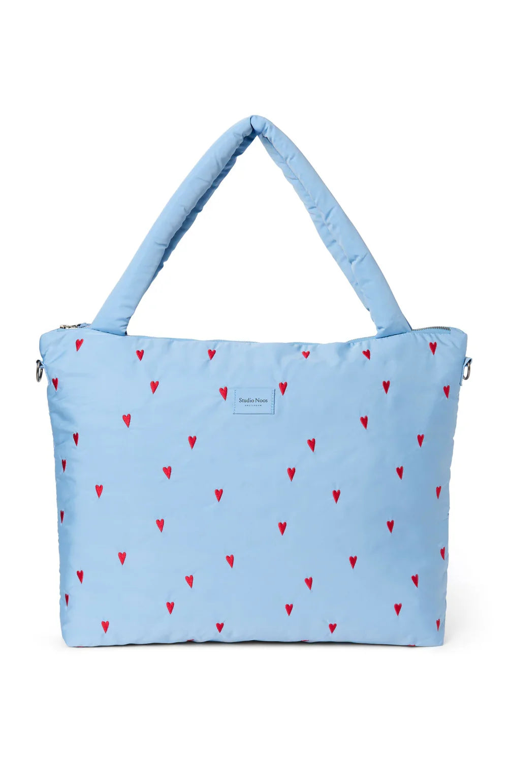 Hellblaue Herzen Flauschige Wickeltasche