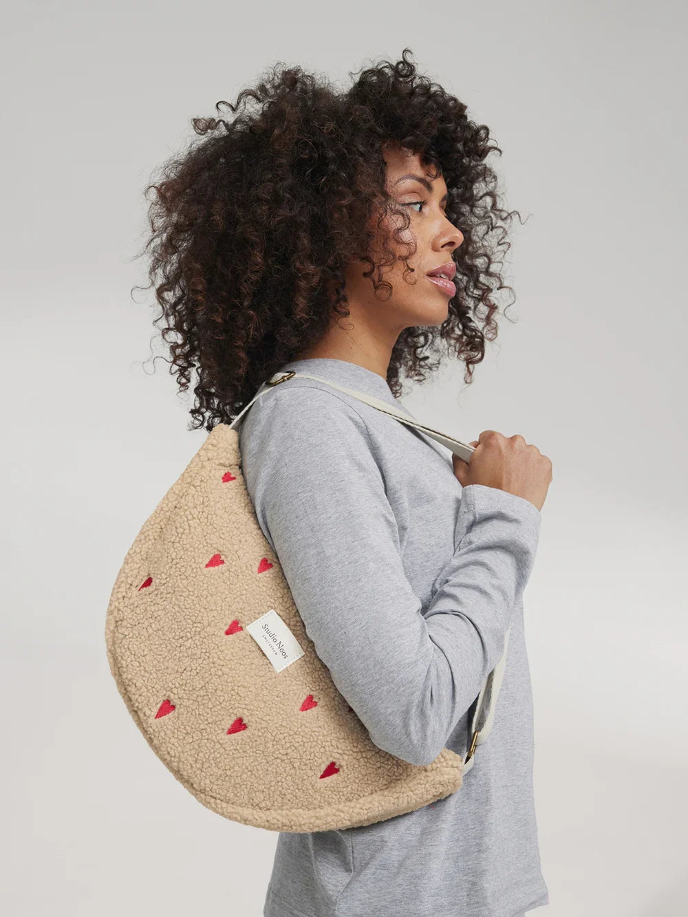 Braune Herzen Teddy Gürteltasche für Erwachsene