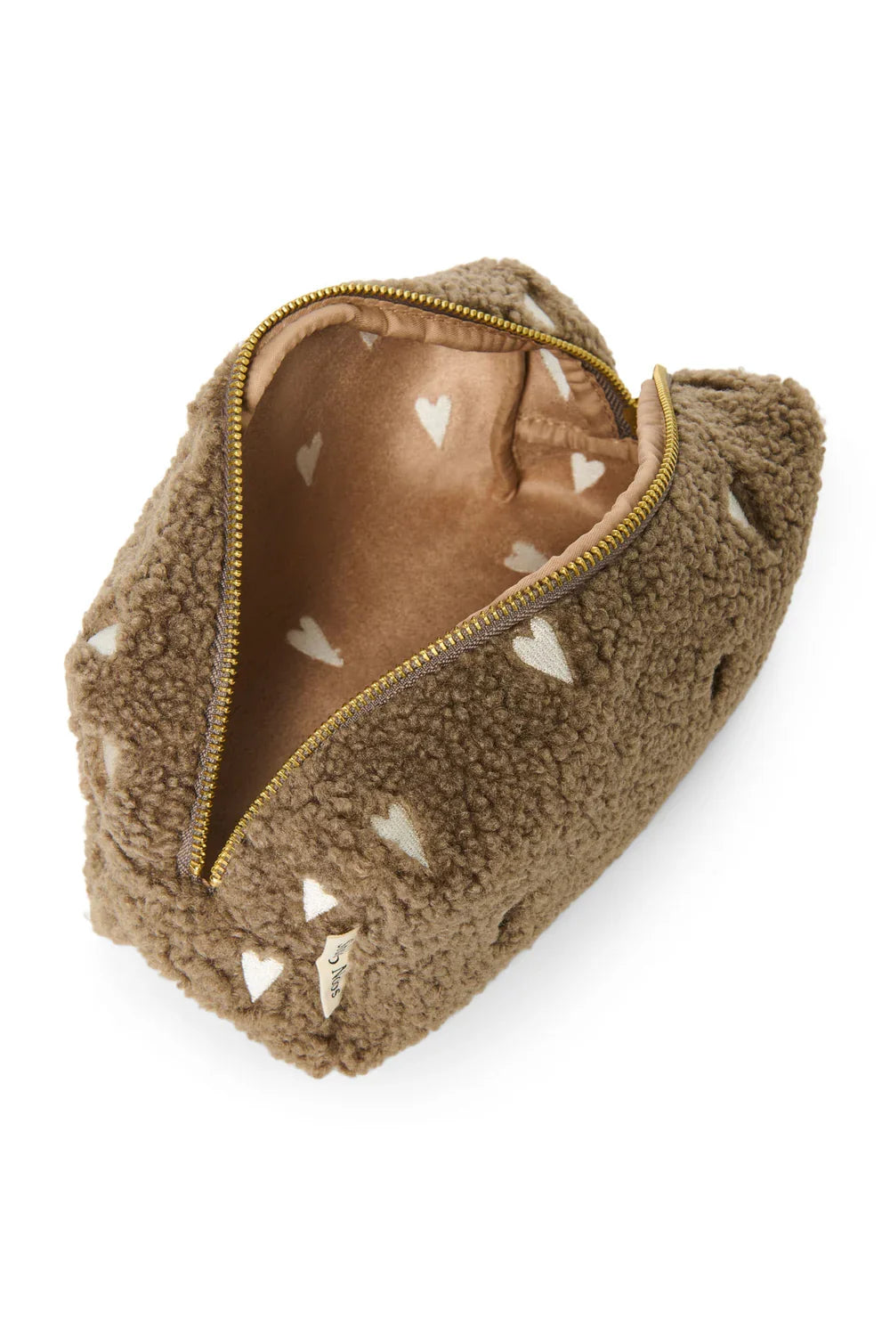 Geschenkset Klassischer Teddy "Ecru-Herzen"