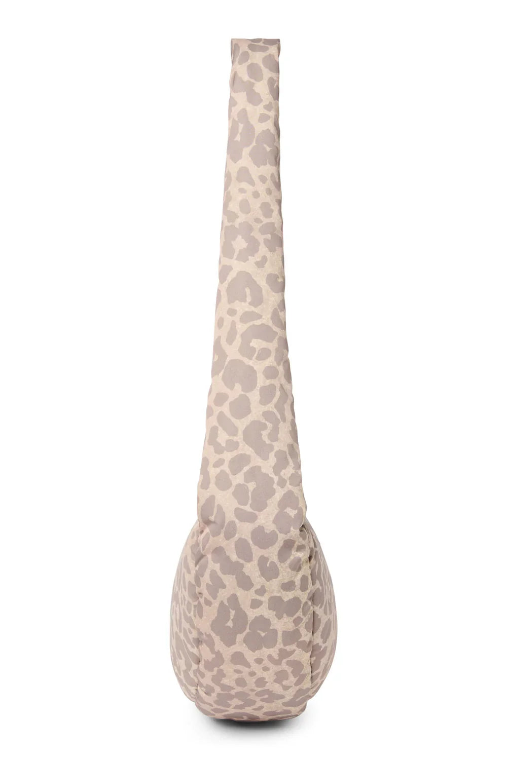 Beige luipaardprint gewatteerde mini-schoudertas