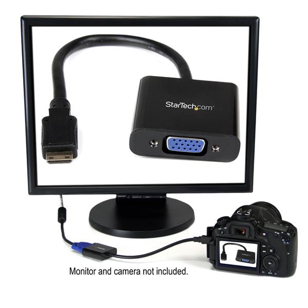 StarTech Mini HDMI To VGA Adapter Converter For Digital Still Camera - MNHD2VGAE2 - image 5