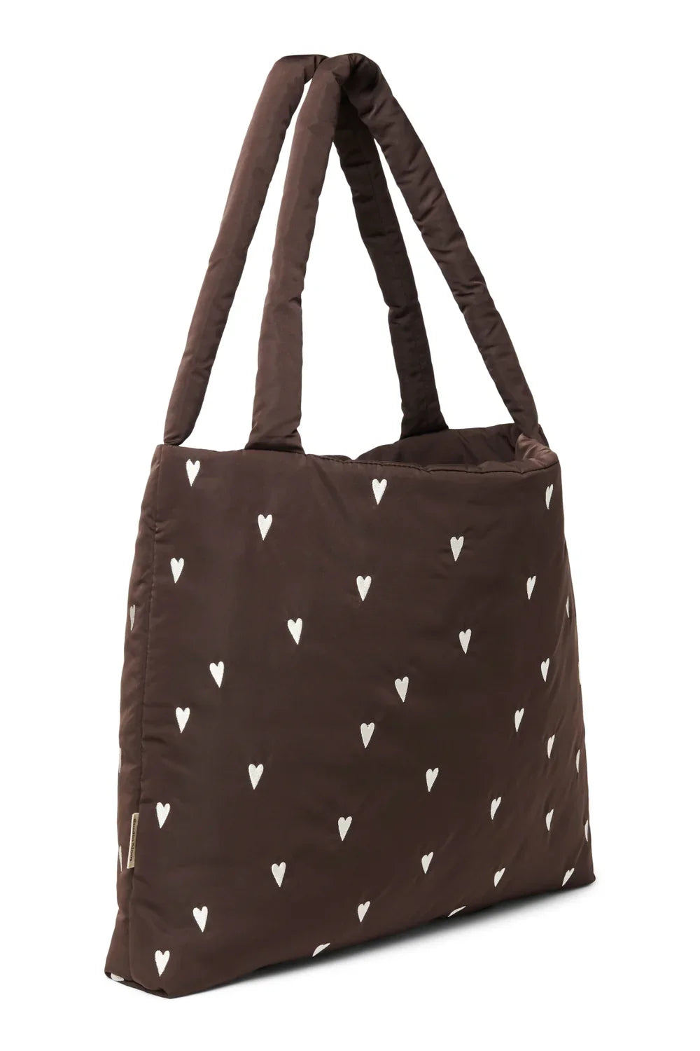 Zwarte puffy mombag