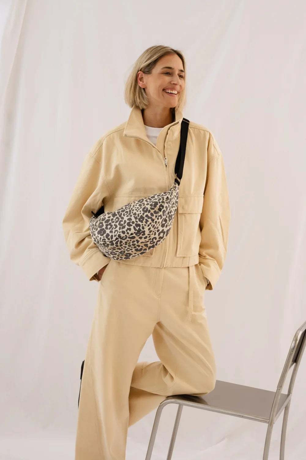 Hazel Leopard Weiche Baumwoll-Bauchtasche für Erwachsene