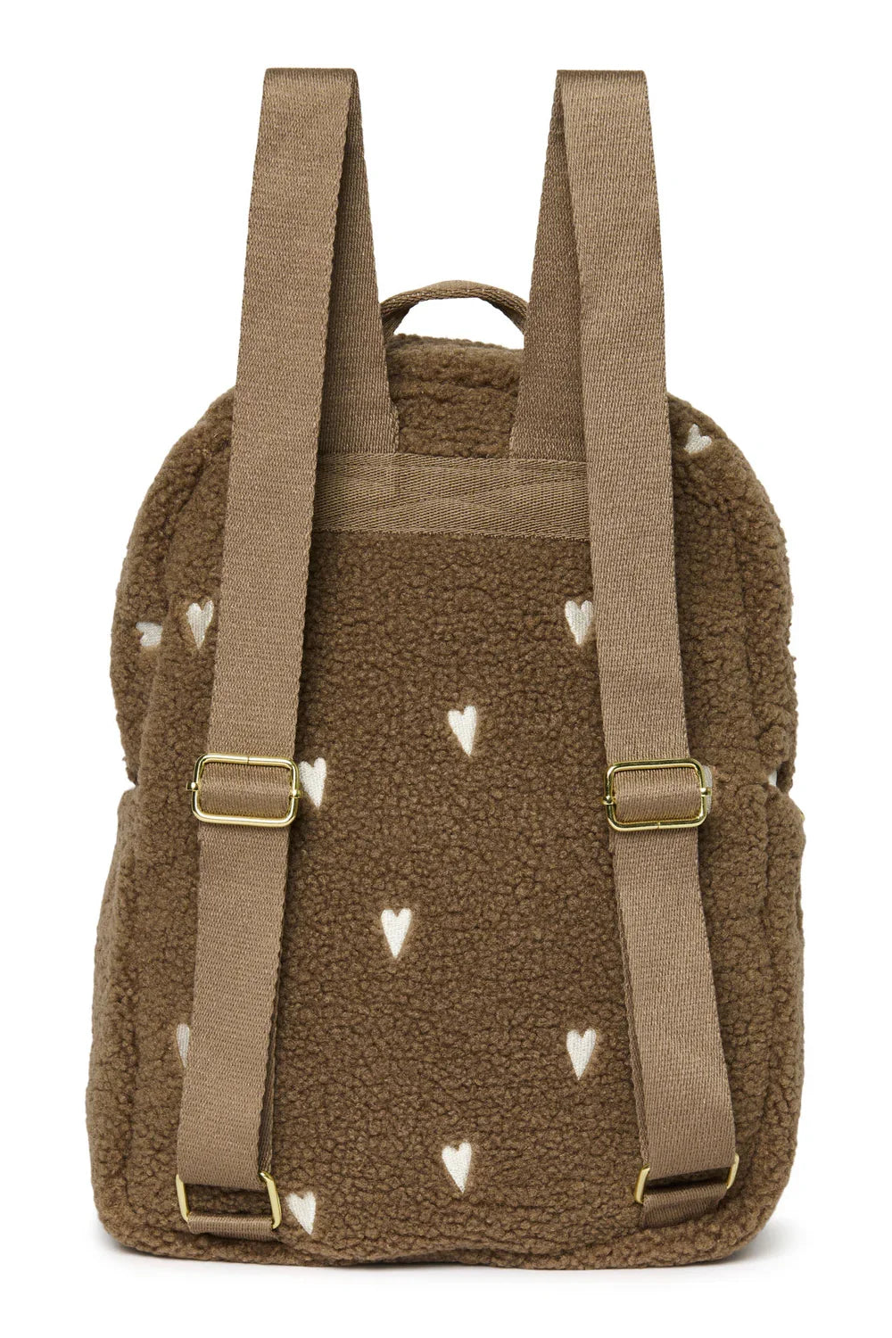 Brown Hearts Teddy Midi Rugzak