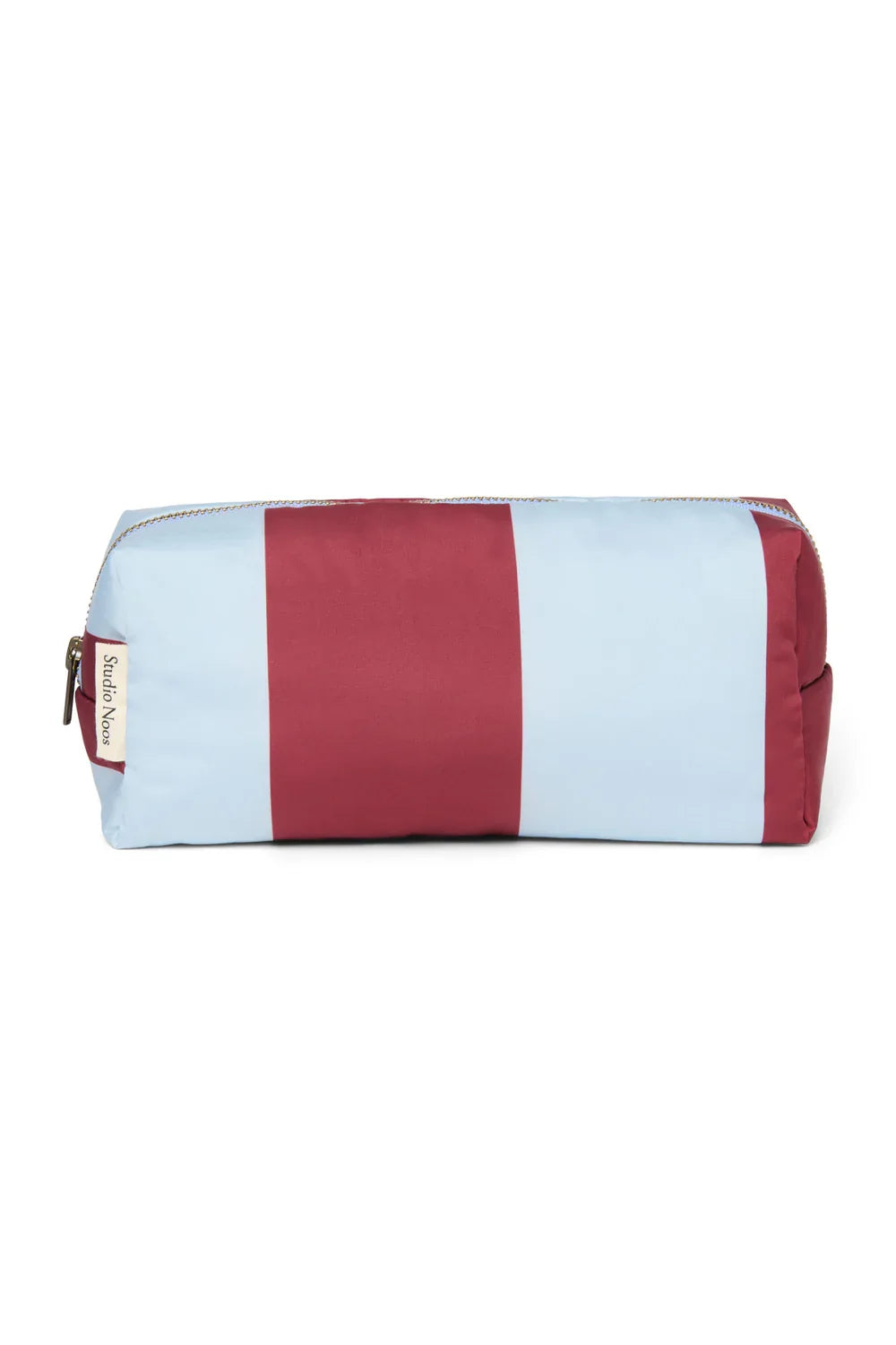 Bordeaux/Hellblau Gestreifte Tasche