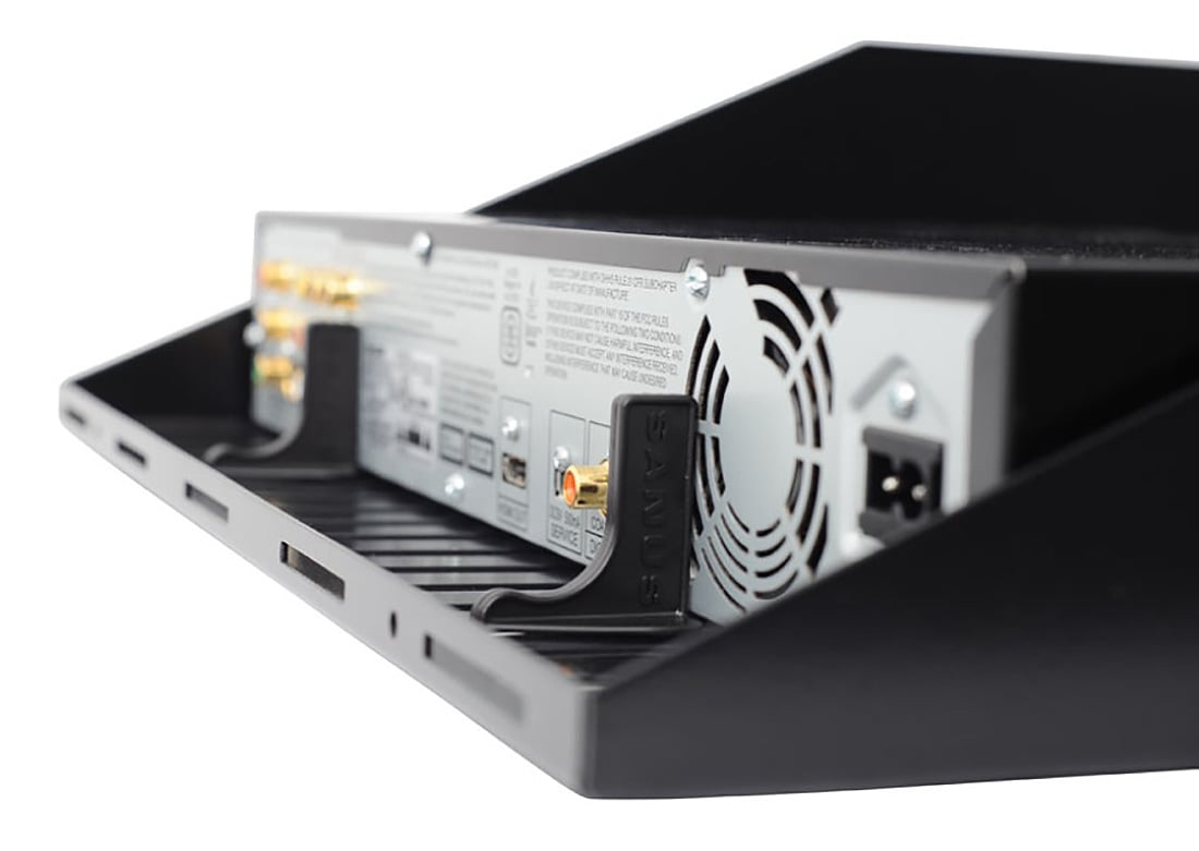 Sanus 3U Black Vented AV Shelf - CASH23-B1 - image 6