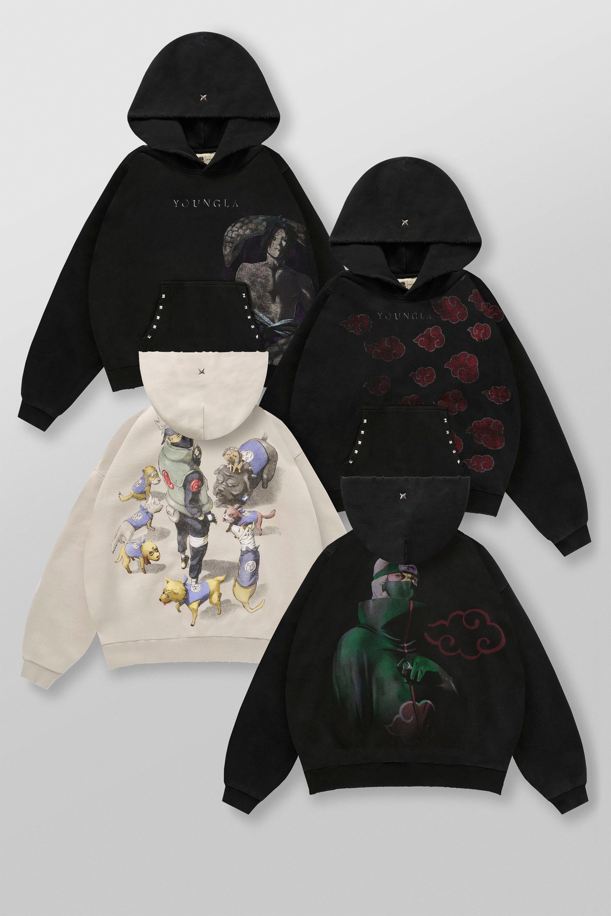 5083 - Sweat à capuche Naruto Stud Artwork
