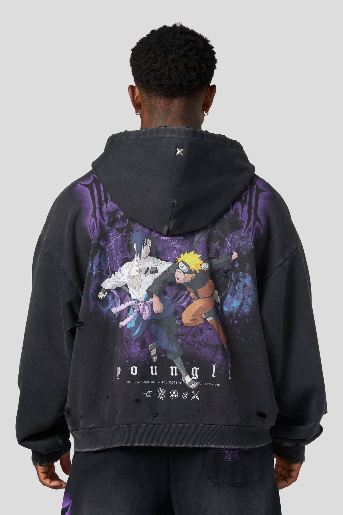 5086 - Sweat à capuche zippé Naruto