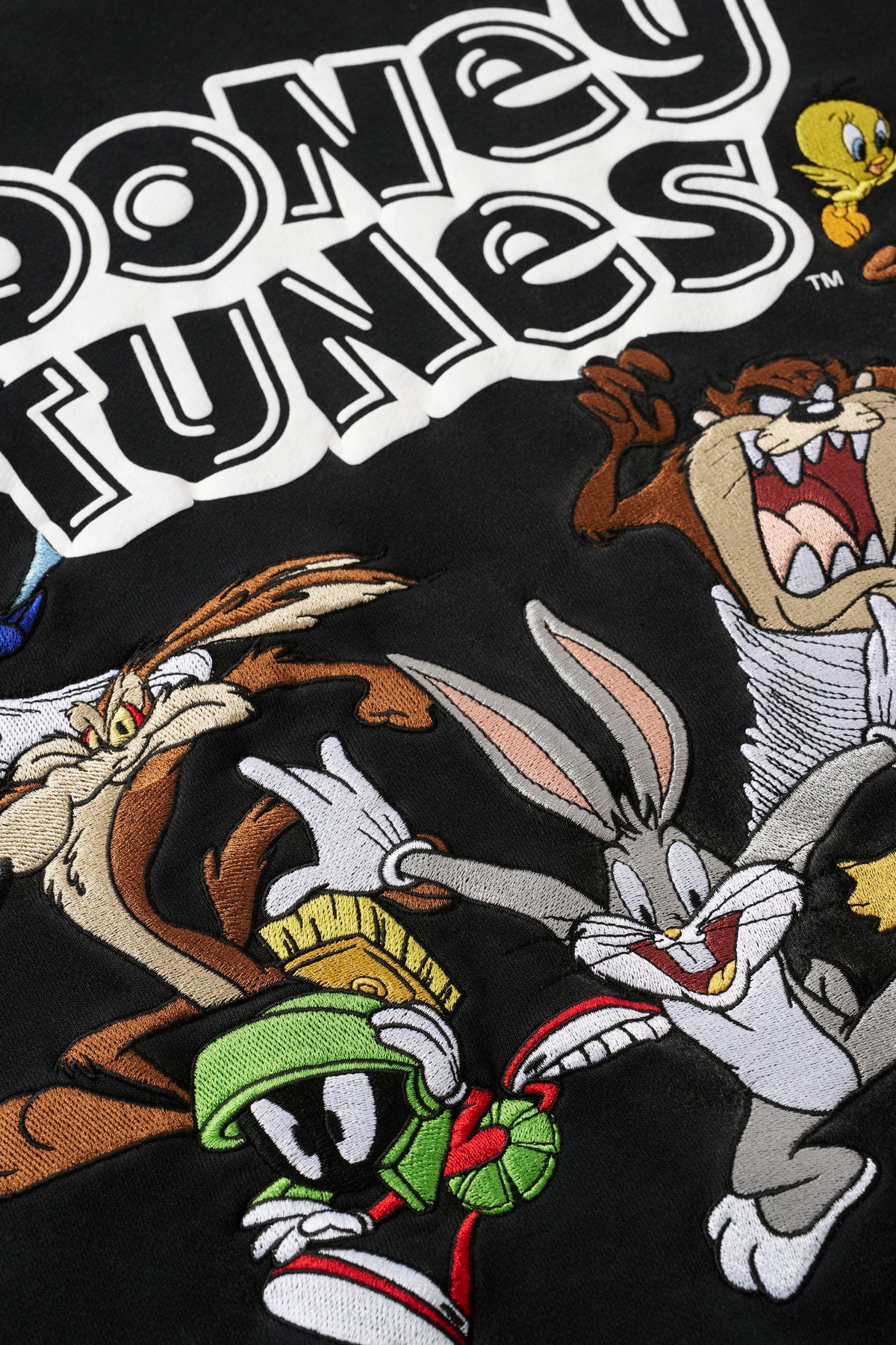 5114 - Sweat à capuche Looney Tunes brodé