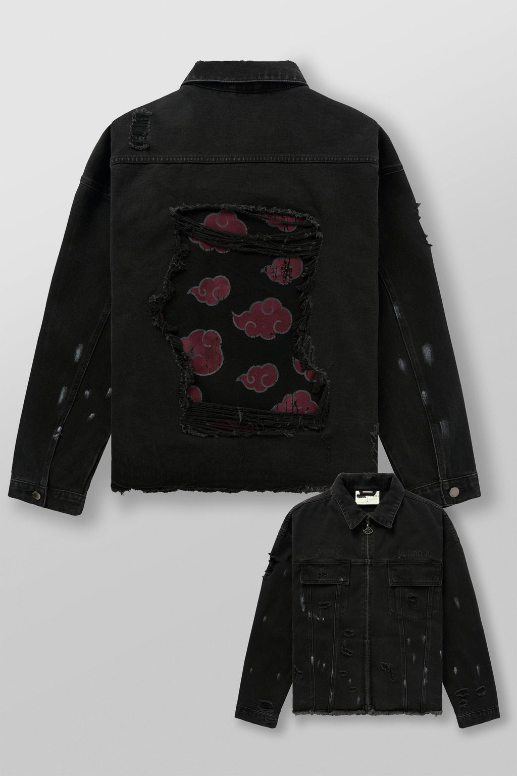 5133 - Vestes en denim usé Naruto
